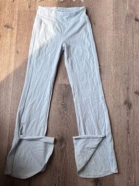 adidas Light Gray Kids Flared Leggings